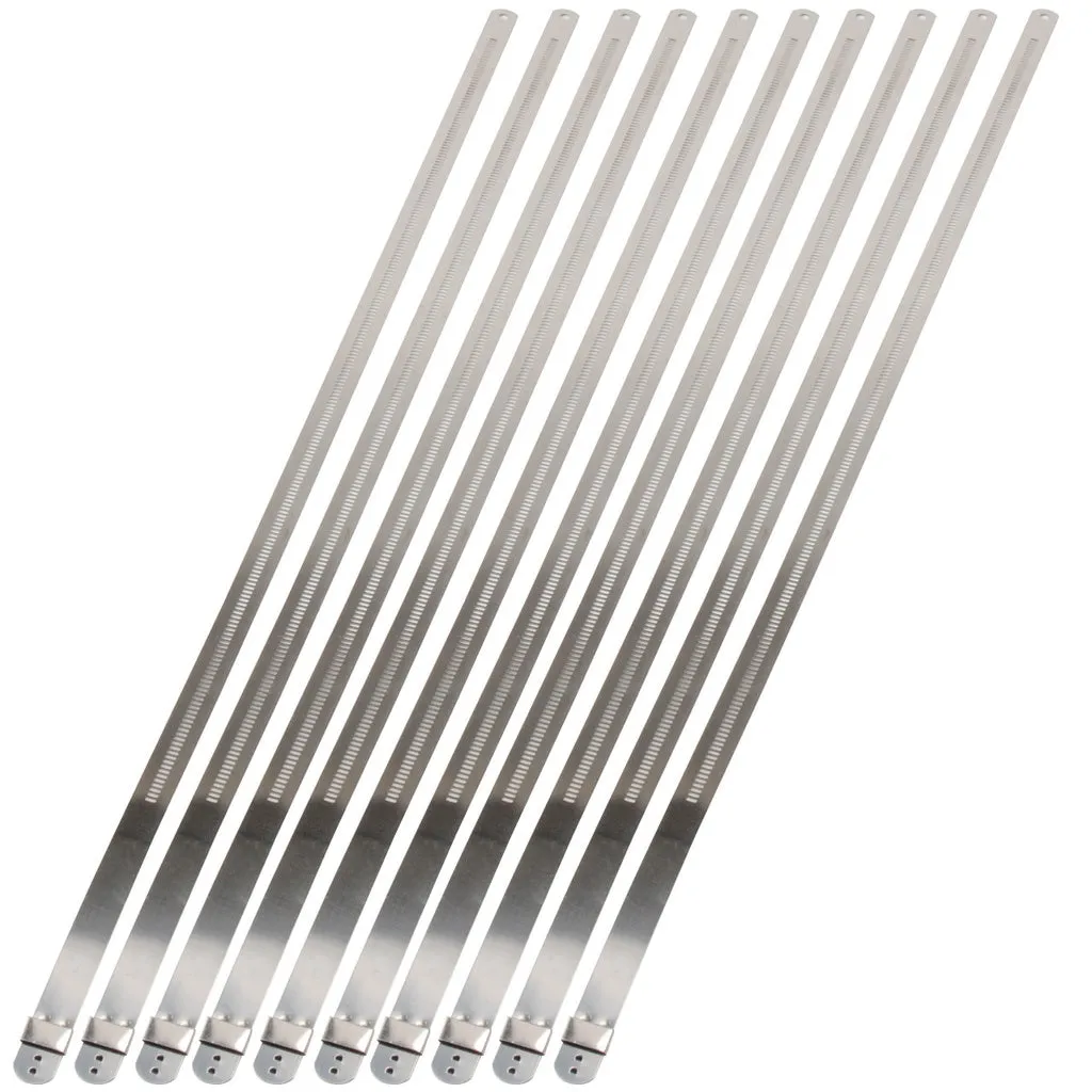 DEI 010213 Ties Positive Lock Stainless Steel 12mm x 20in (10 pc)
