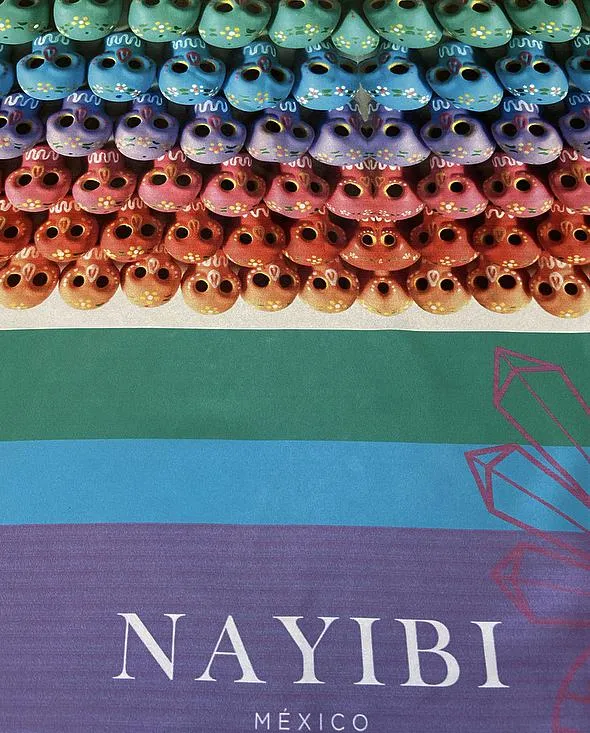 Dia de Los Muertos Mexican Fashion Silk Scarf - Nayibi Mexico Folklore Sugar Skulls Scarf
