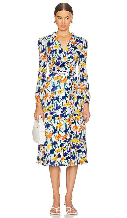Diane von Furstenberg Phoenix Reversible Dress in Blue