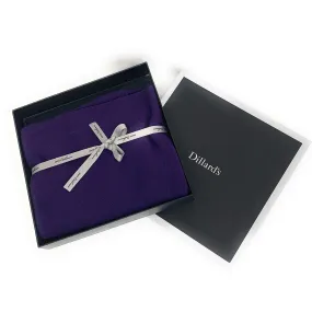DILLARD's 100% CASHMERE Scarf/Wrap PURPLE - NEW in Box