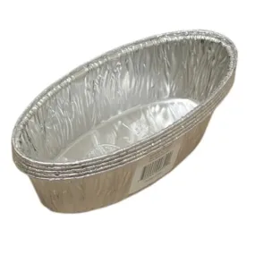 Disposable Aluminum 2lb Small Oval Loaf Pans: Ideal for Baking