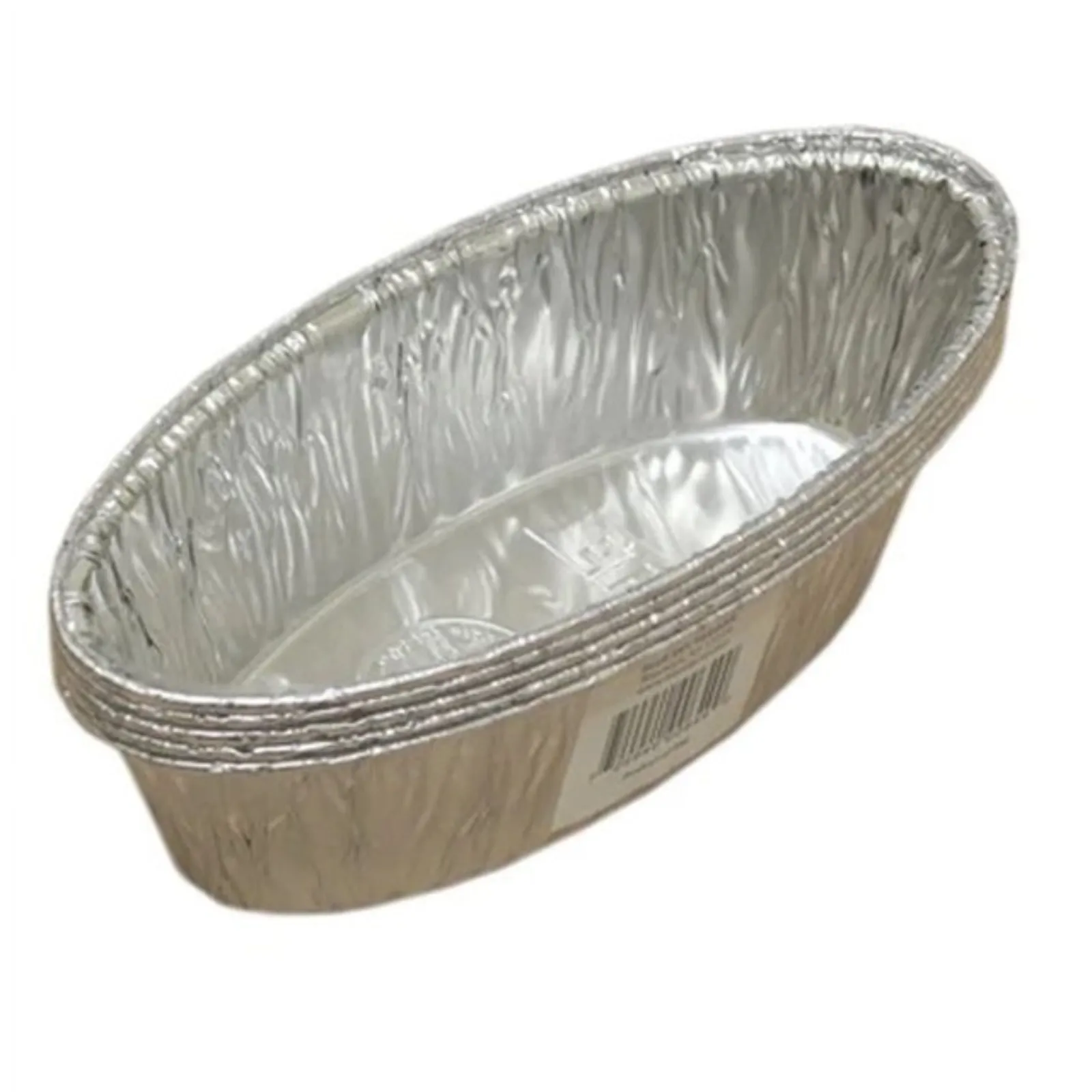 Disposable Aluminum 2lb Small Oval Loaf Pans: Ideal for Baking