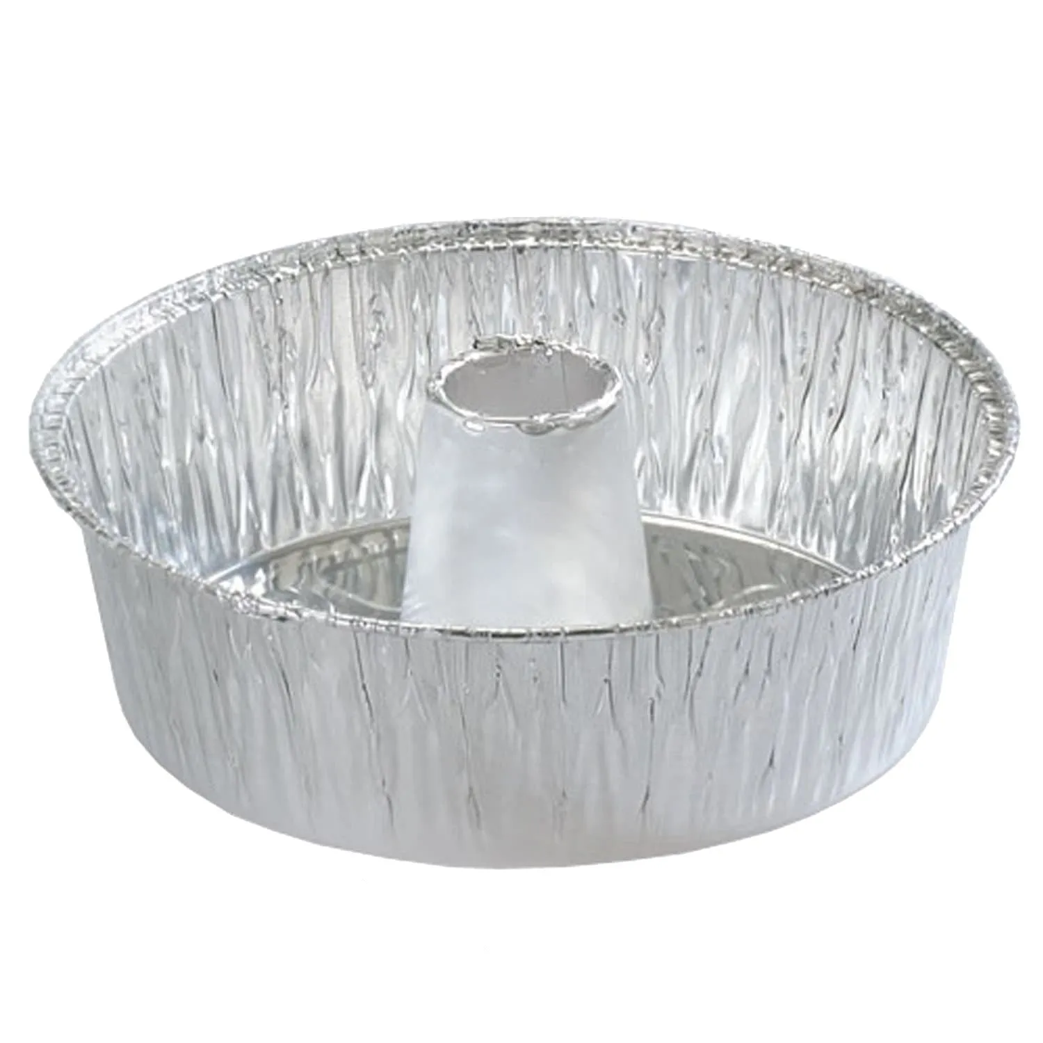 Disposable Aluminum 8" Angel Tube Foil Pan