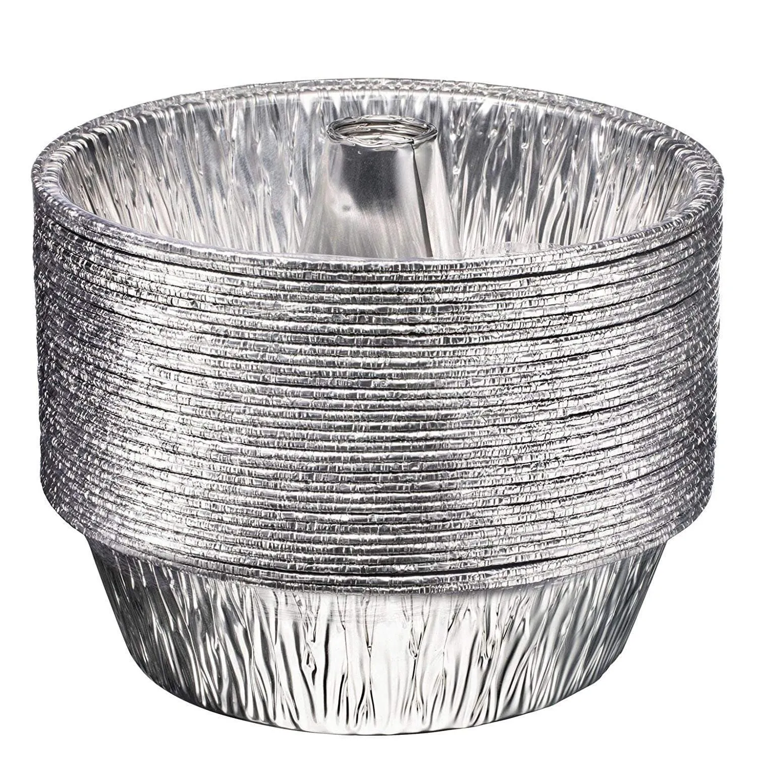 Disposable Aluminum 8" Angel Tube Foil Pan