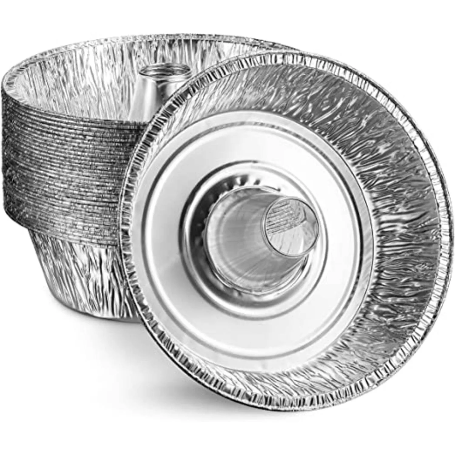 Disposable Aluminum 8" Angel Tube Foil Pan