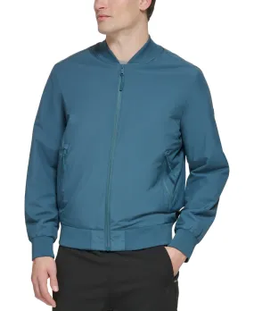 DKNY Mens Lightweight Stretch Bomber Jacket Coat Orion Blue 2XL