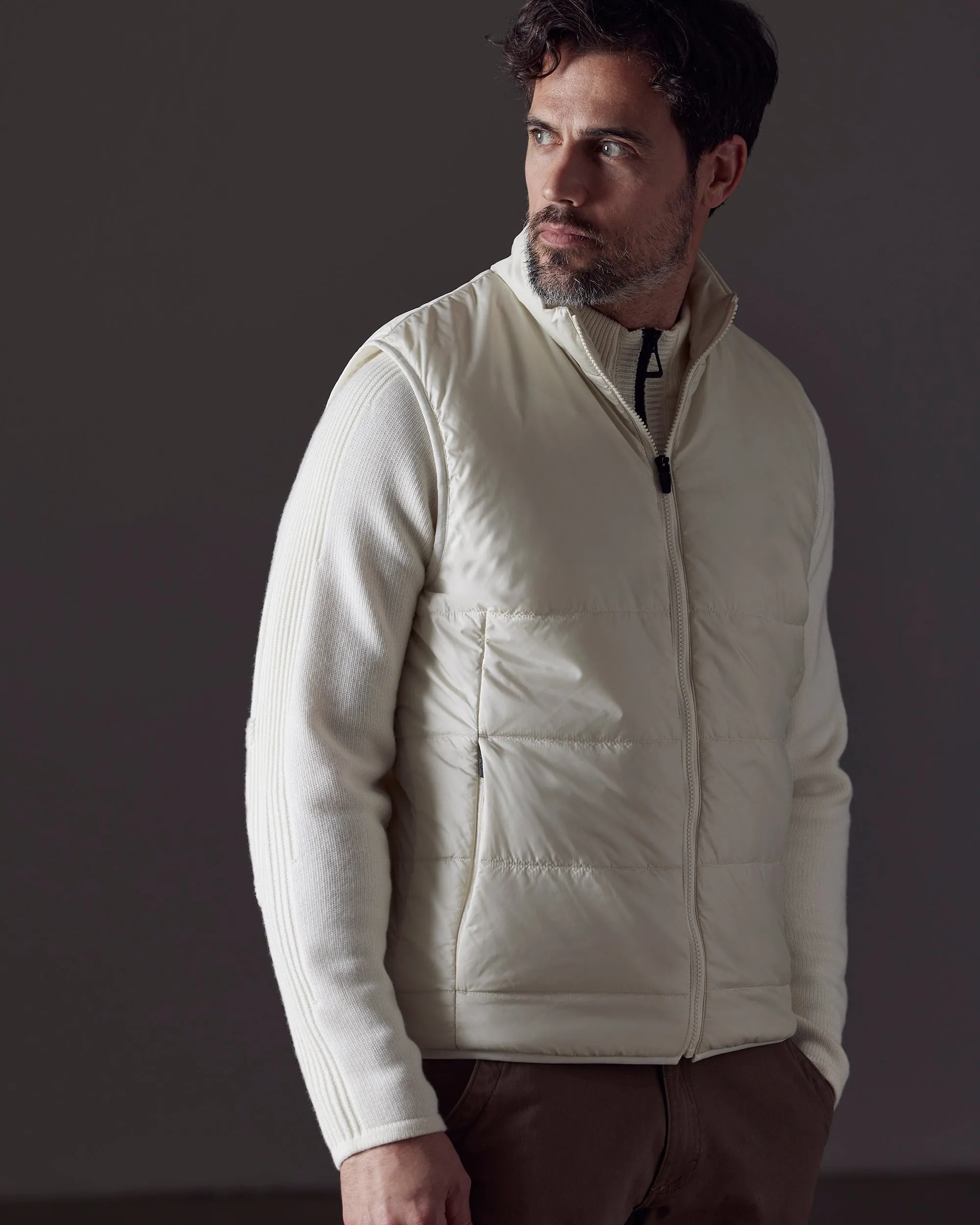 Eco Insulated Vest - Winter White