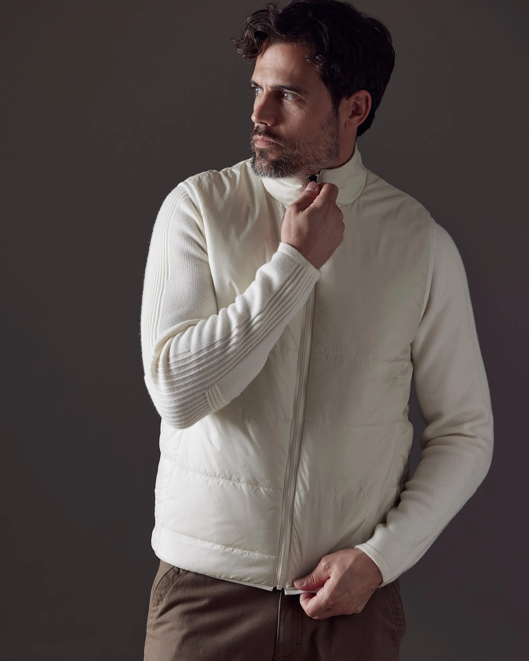 Eco Insulated Vest - Winter White