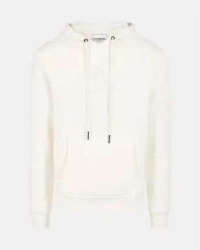 Embroidered Round Logo Hoody (Cream) - I23E02363201329