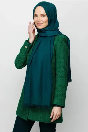 Emerald Prism Pattern Cotton Jacquard Hijab