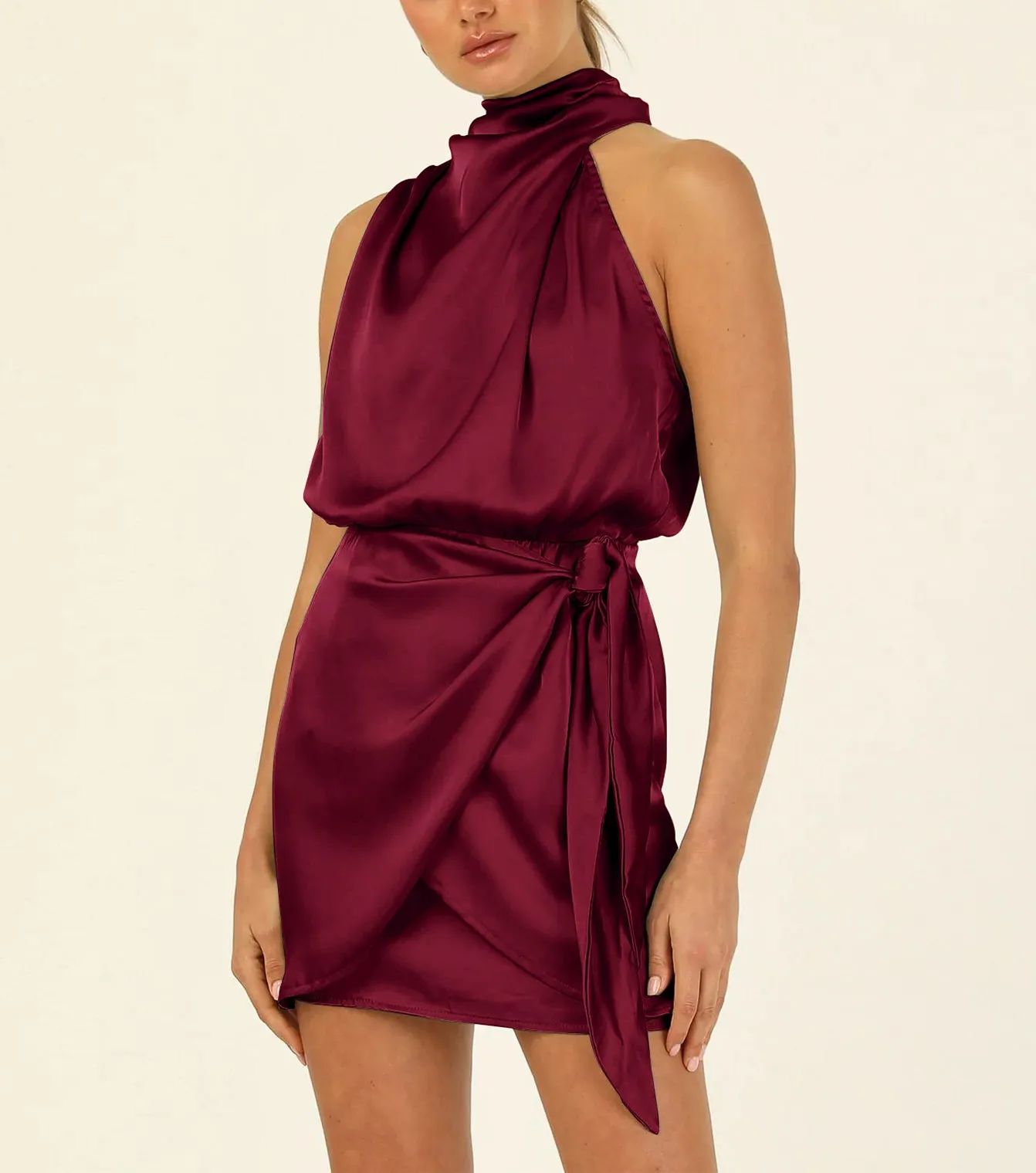Fashion Satin Short Dress