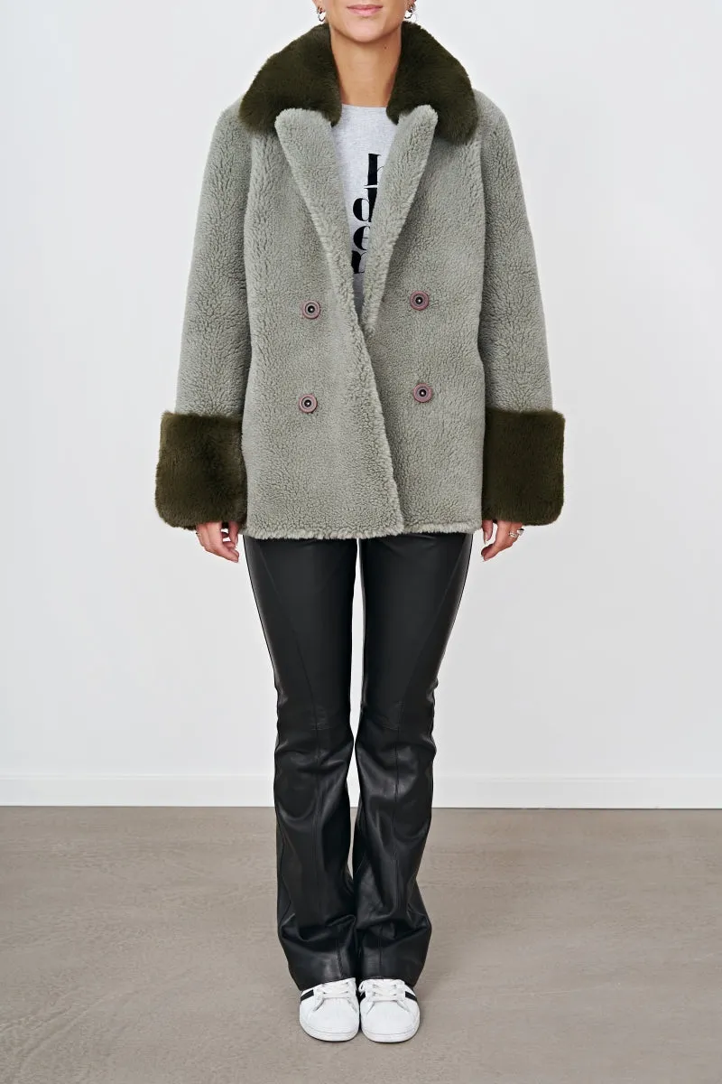 Fiona Wool Coat Short - Green