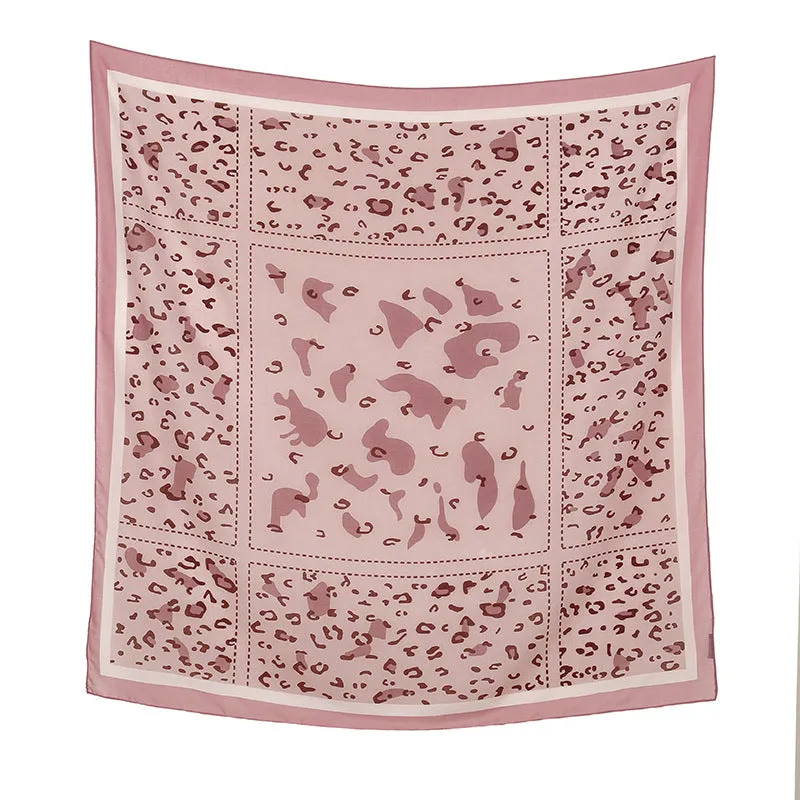 FJ856  110*110 Printed  Floral print towel Printed spring
