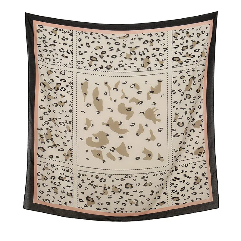 FJ856  110*110 Printed  Floral print towel Printed spring