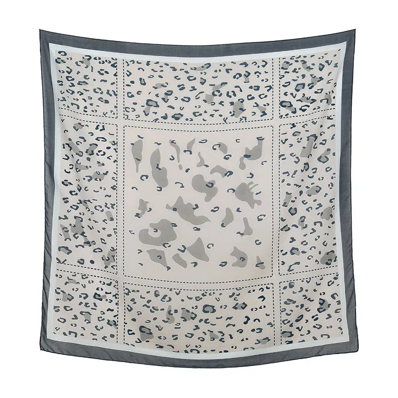 FJ856  110*110 Printed  Floral print towel Printed spring