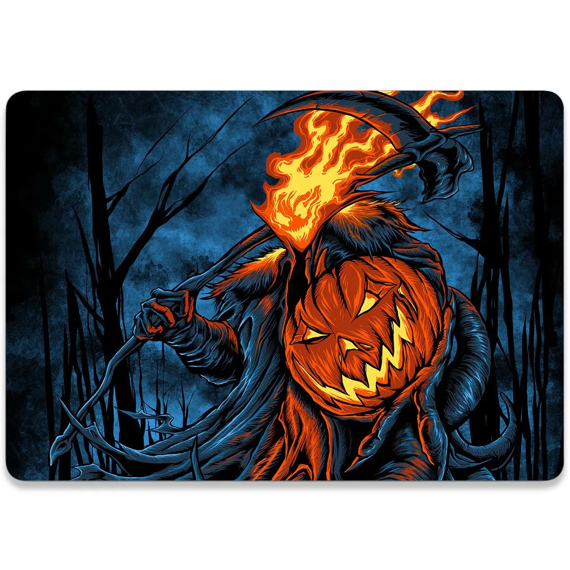 Flaming Pumpkin Skin
