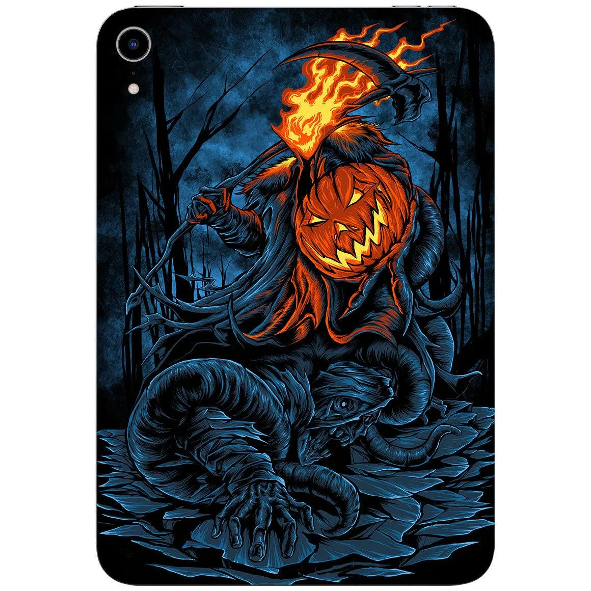 Flaming Pumpkin Skin