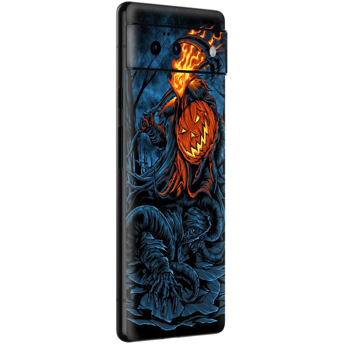 Flaming Pumpkin Skin