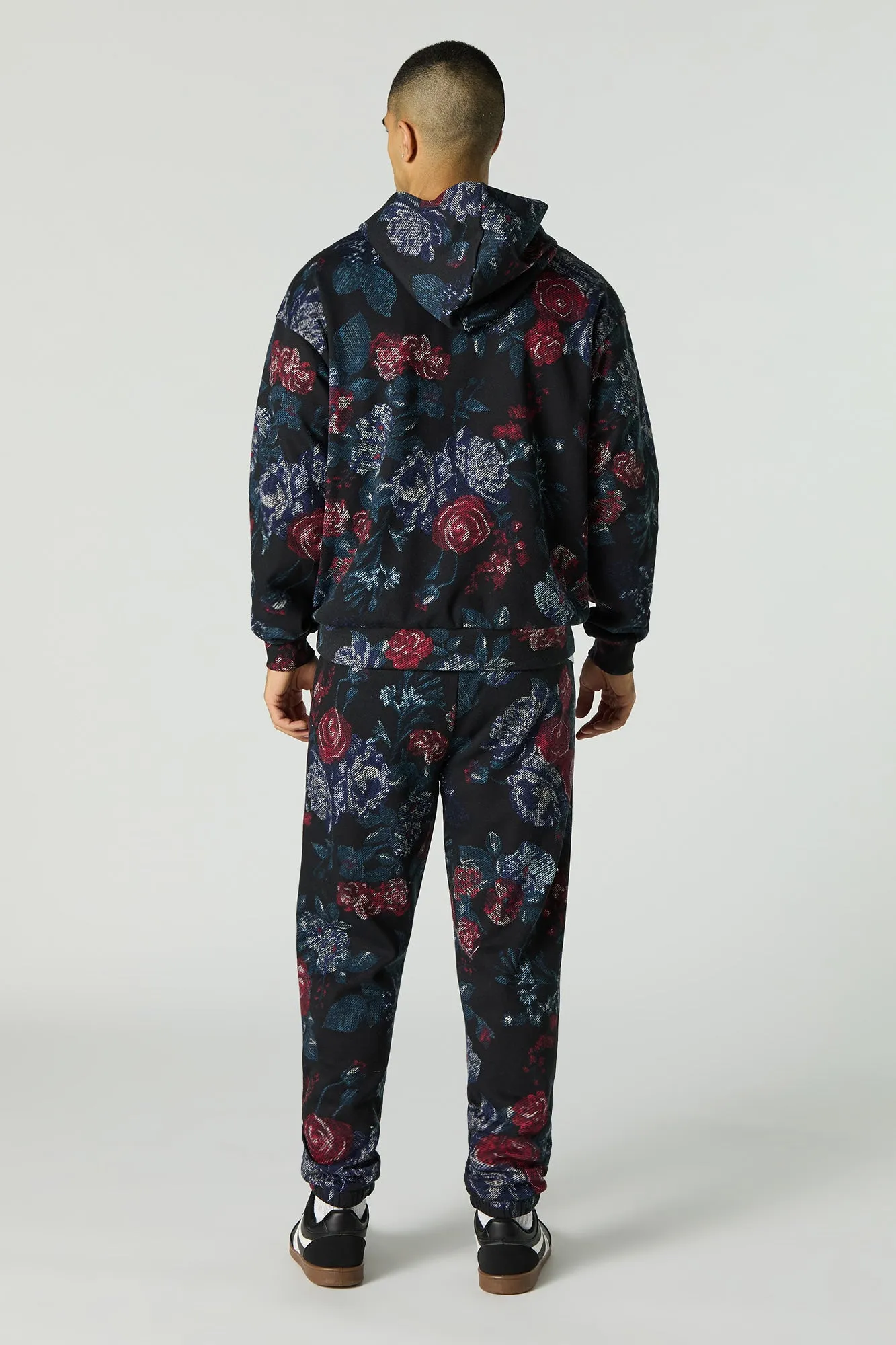 Floral Print Fleece Jogger