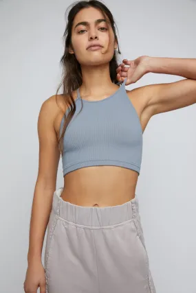 FREE PEOPLE MOVEMENT CROPPED RUN TANK - STORMY SEA 4891