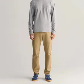 GANT Slim Fit Tech Prep™ Chinos In Dark Khaki