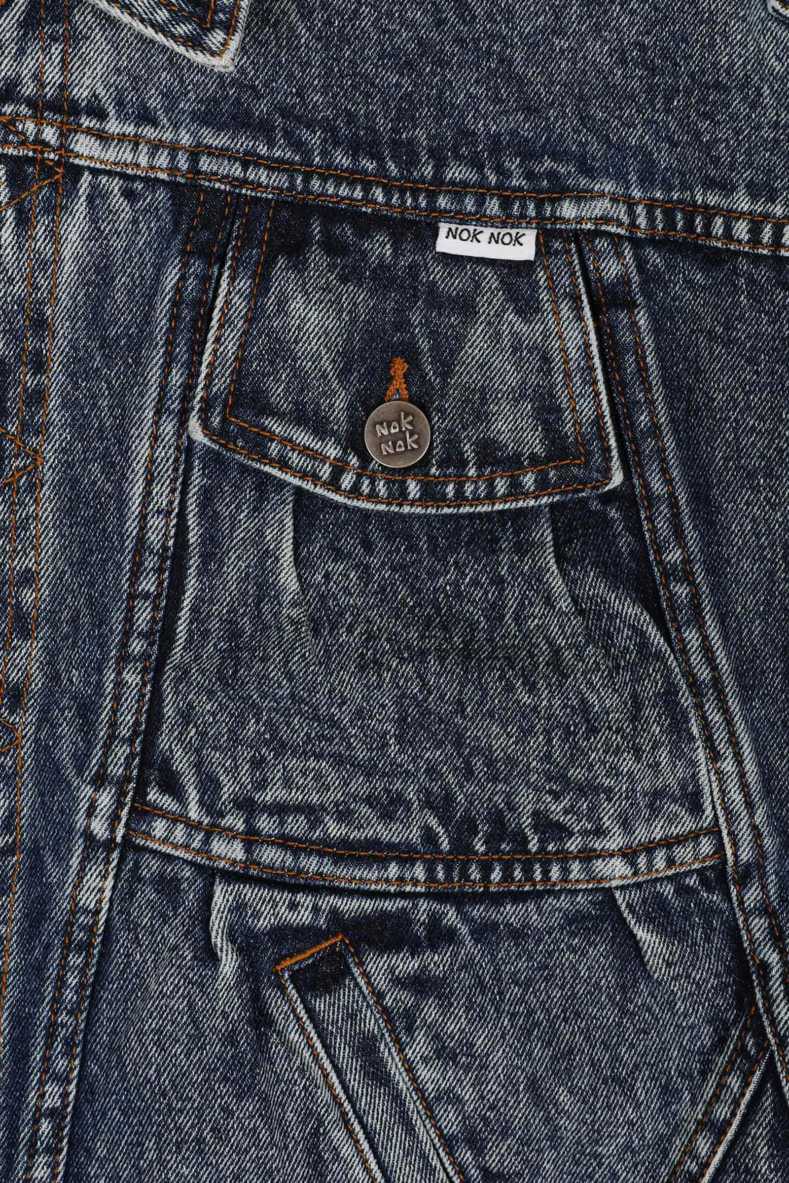 GREEN EYES- VINTAGE OVERSIZED CROPPED TRUCKER DENIM JACKET