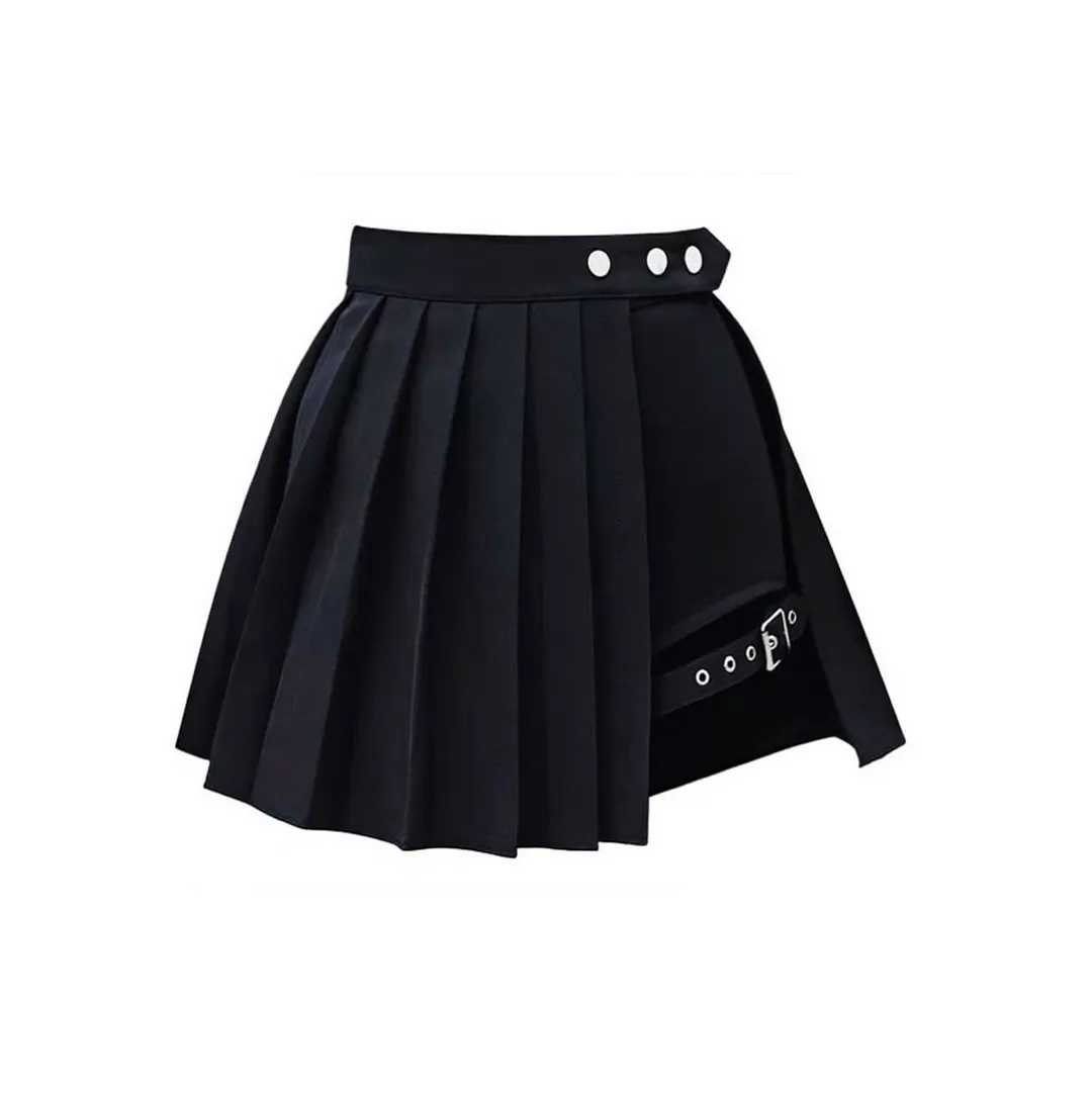 Harajuku Punk Gothic Black Mini Skirt