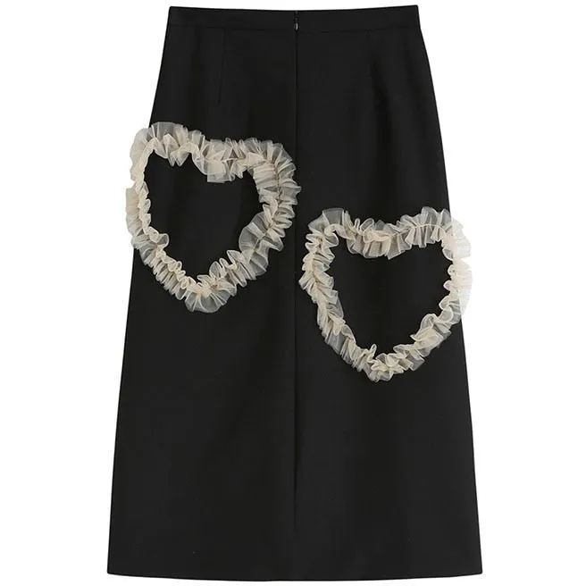 High Waist Long Skirt