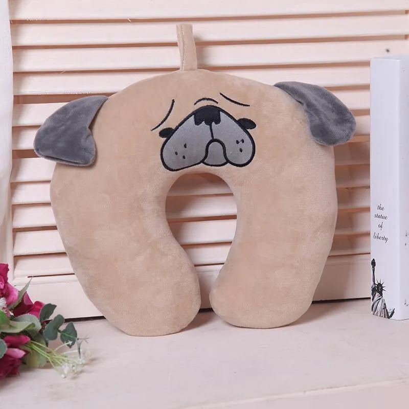 Hoodie Pillow Cute Cat U Shape