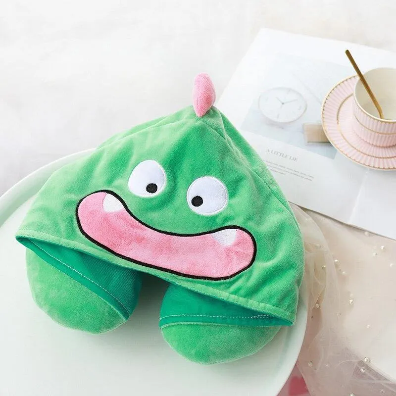 Hoodie Pillow Cute Cat U Shape
