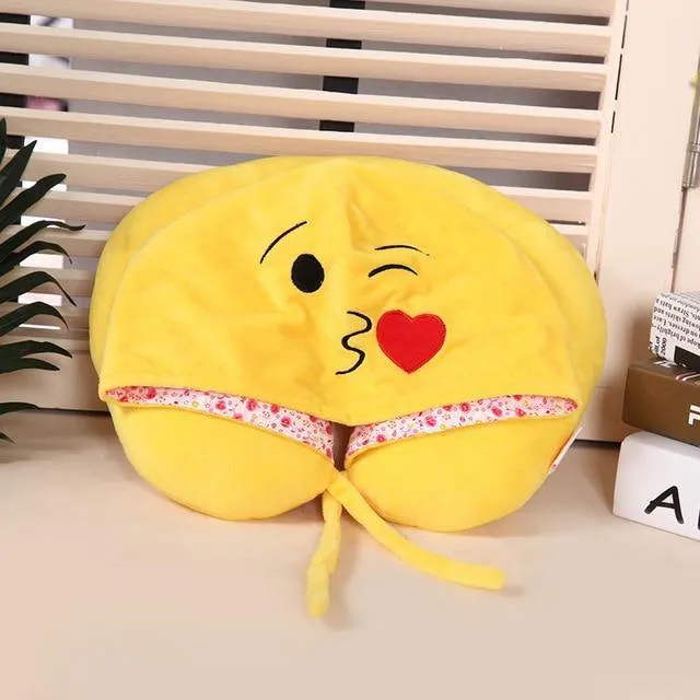 Hoodie Pillow Cute Cat U Shape