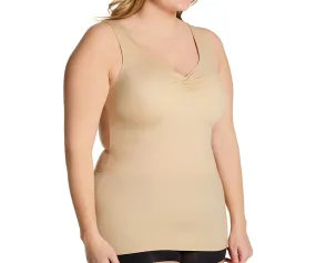 InstantFigure Shirred Tank Top Curvy Shapewear WT40011C by InstantFigure - InstaSlim - InstantRecoveryMD