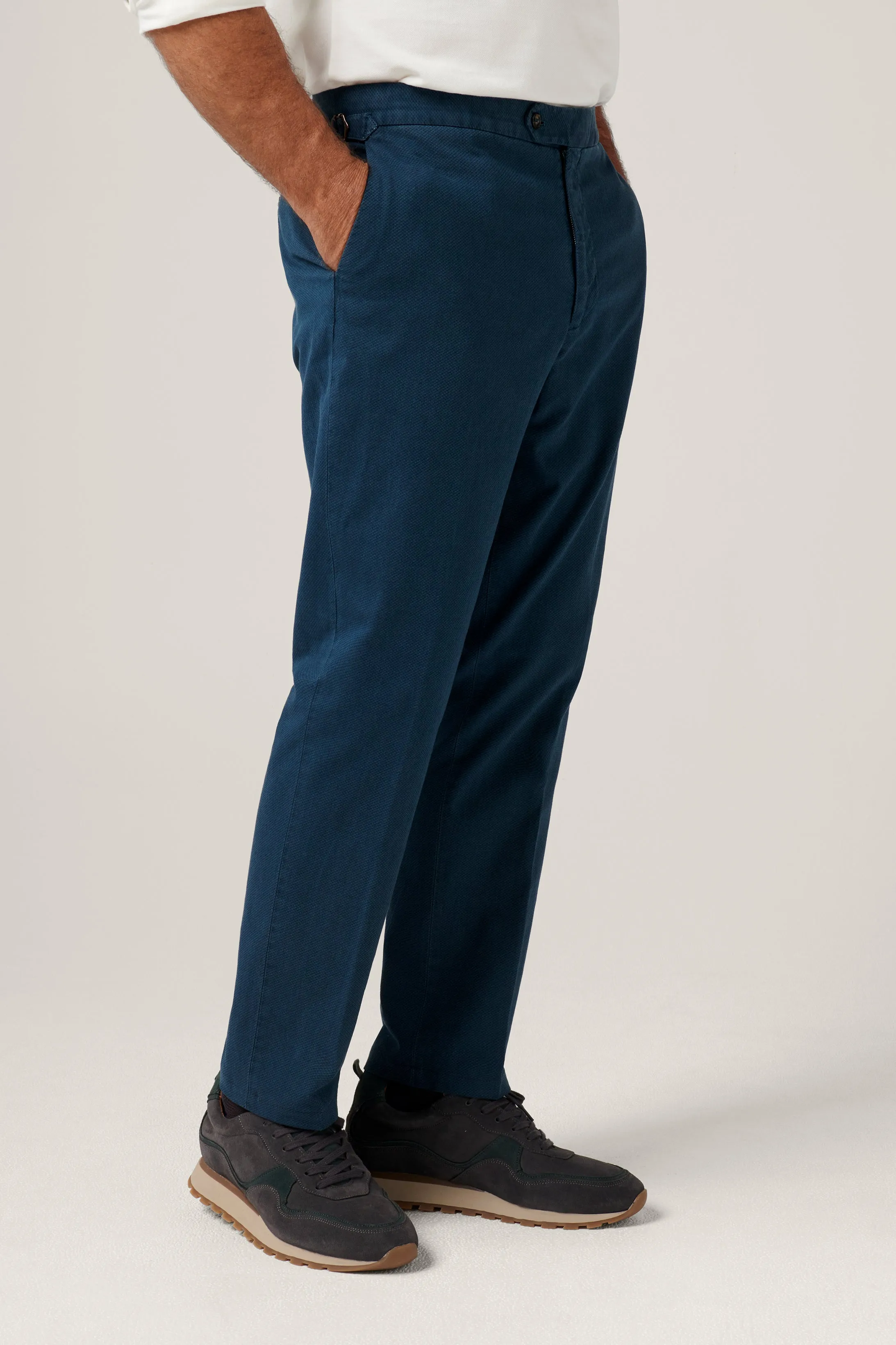 Italian Melange Chino - Petrol