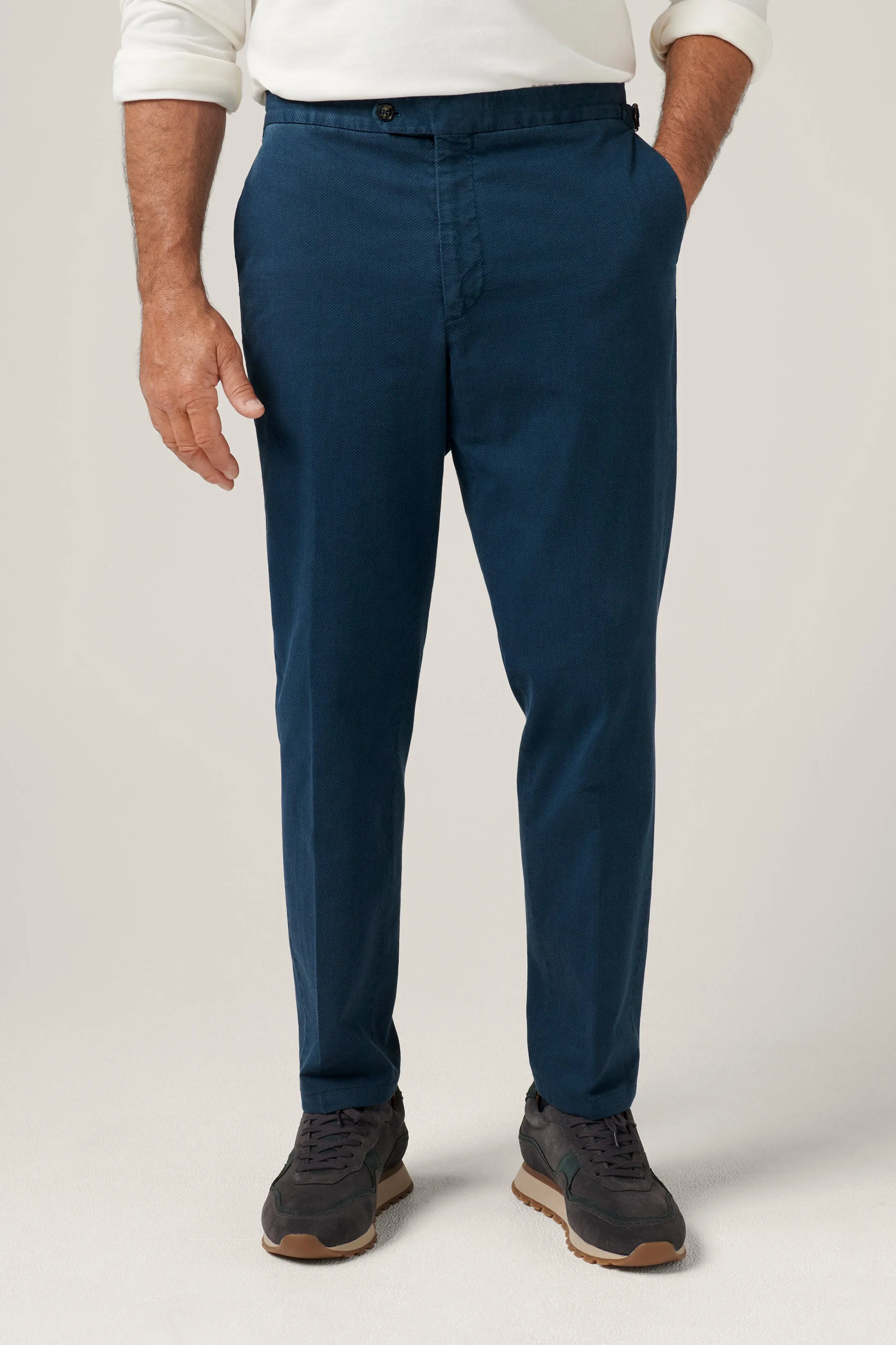Italian Melange Chino - Petrol