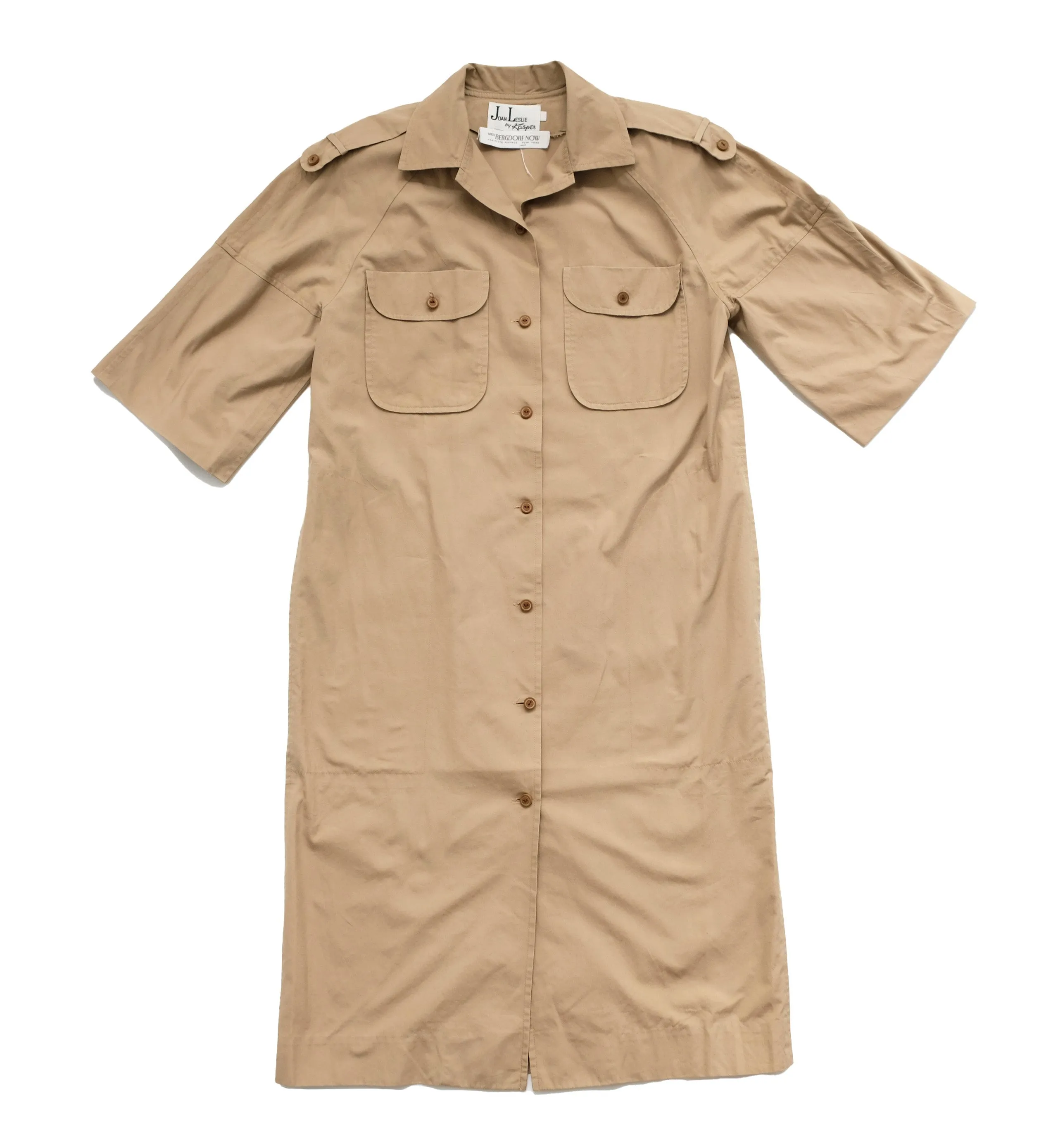 Joan Leslie by Kasper Vintage Safari Dress, UK10-12