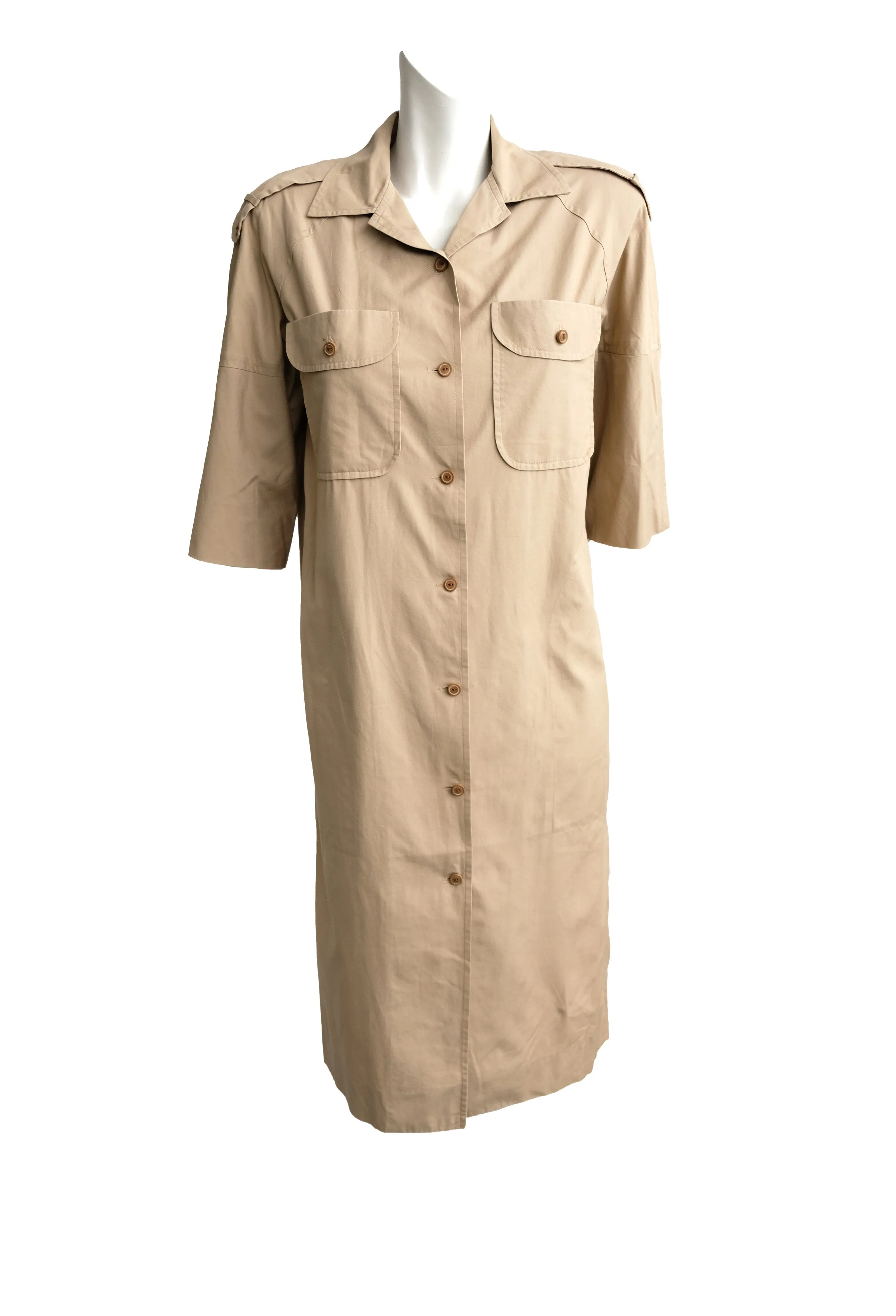 Joan Leslie by Kasper Vintage Safari Dress, UK10-12