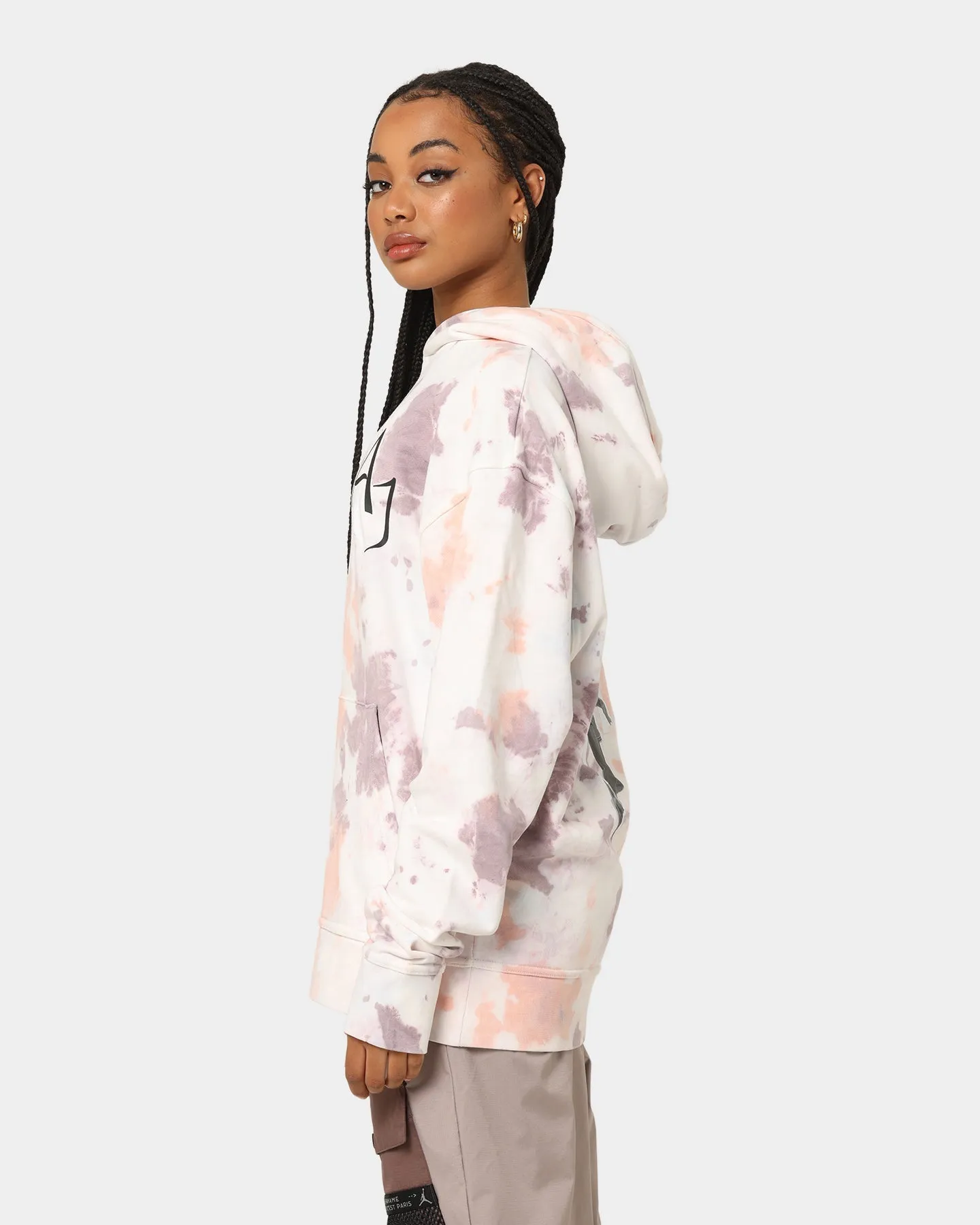 Jordan MJ Sport DNA Fleece Pull Over Hoodie Plum Fog