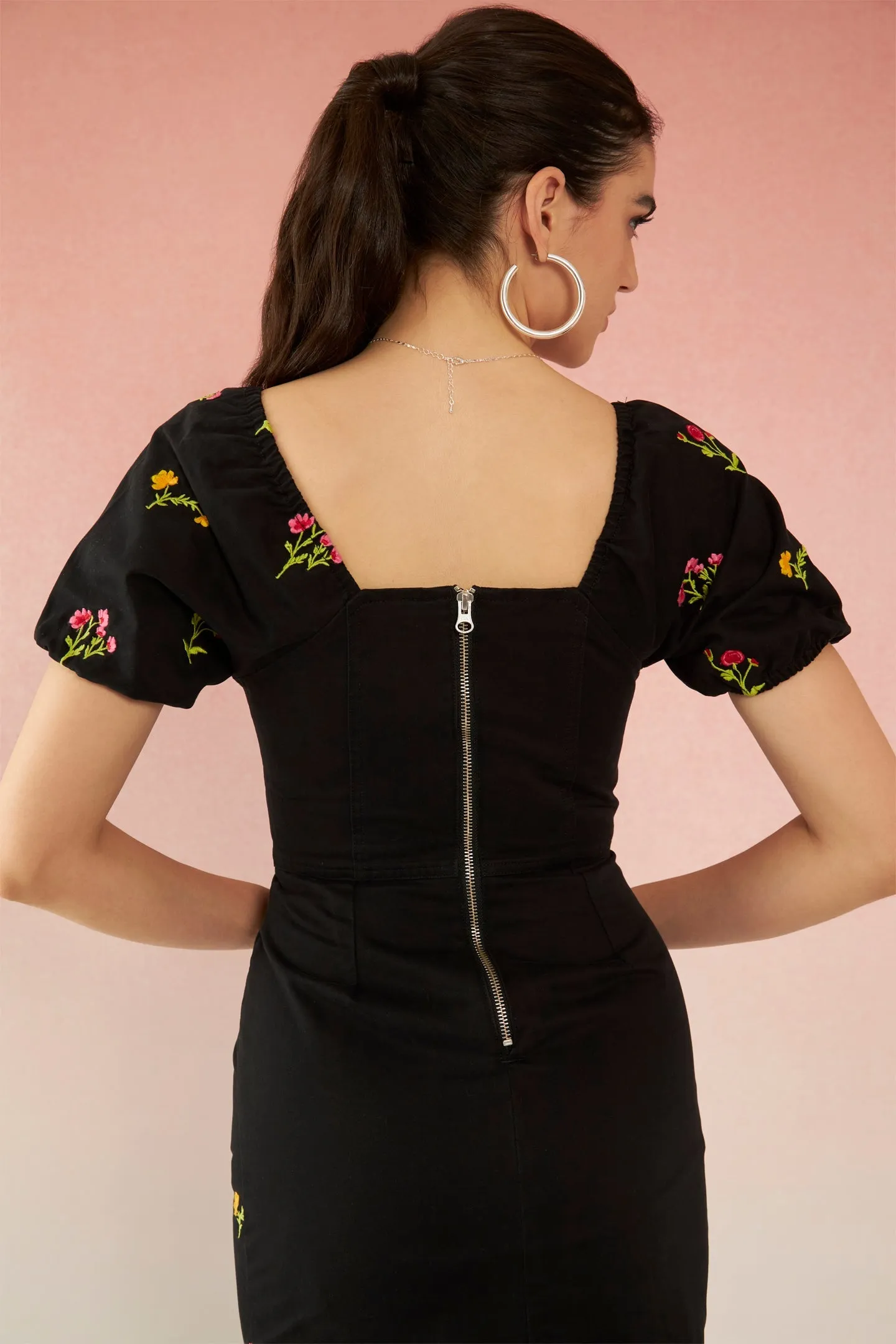 Kathryn|Floral Embroidered Dress