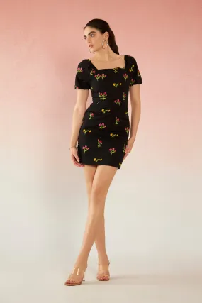 Kathryn|Floral Embroidered Dress