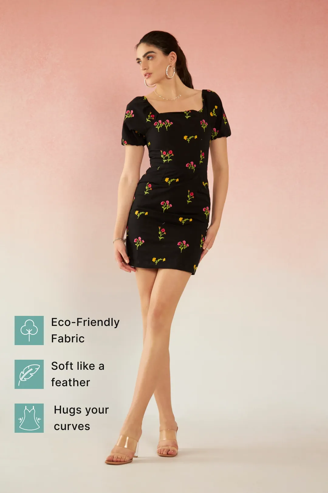 Kathryn|Floral Embroidered Dress