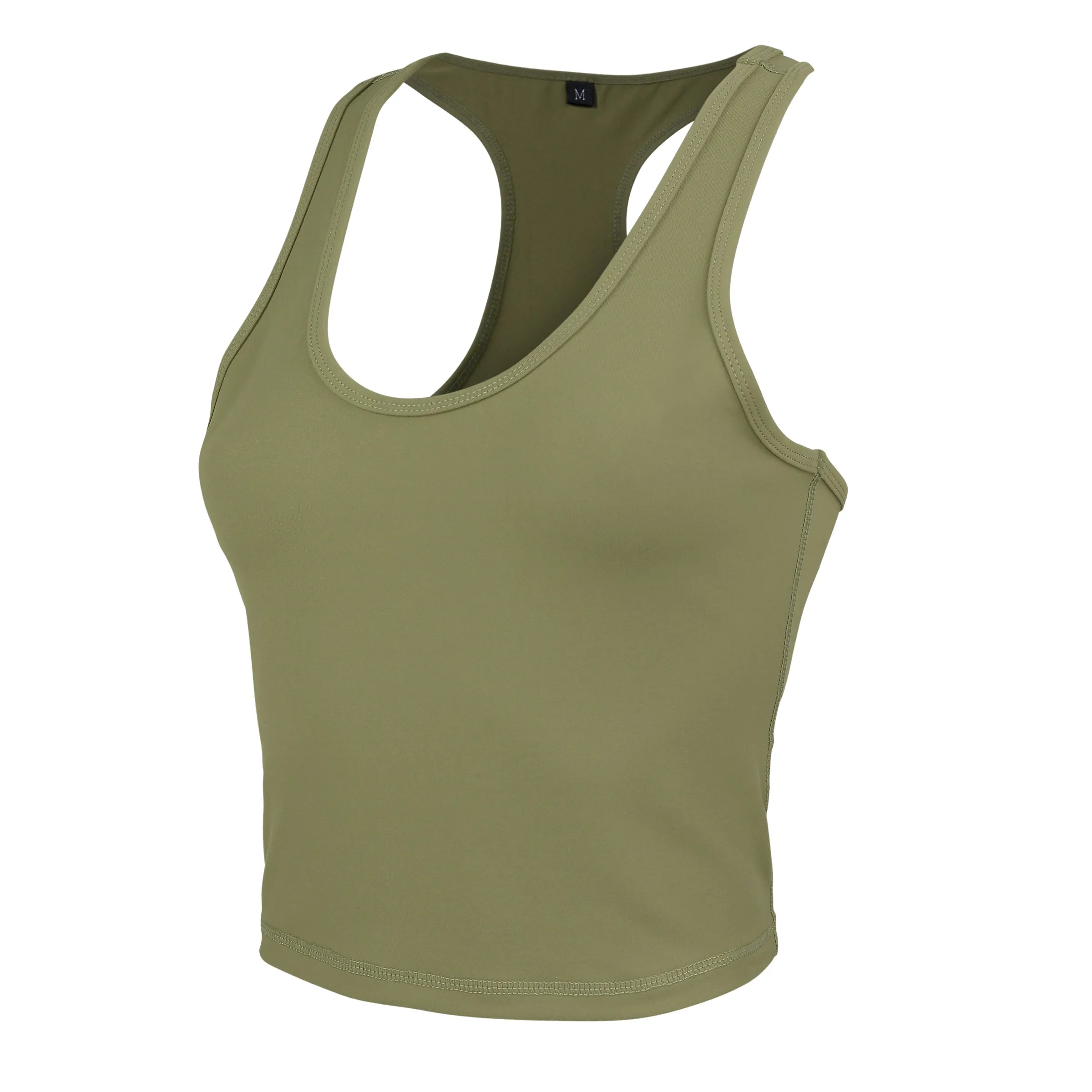 Khaki Gia Racer Tank Top