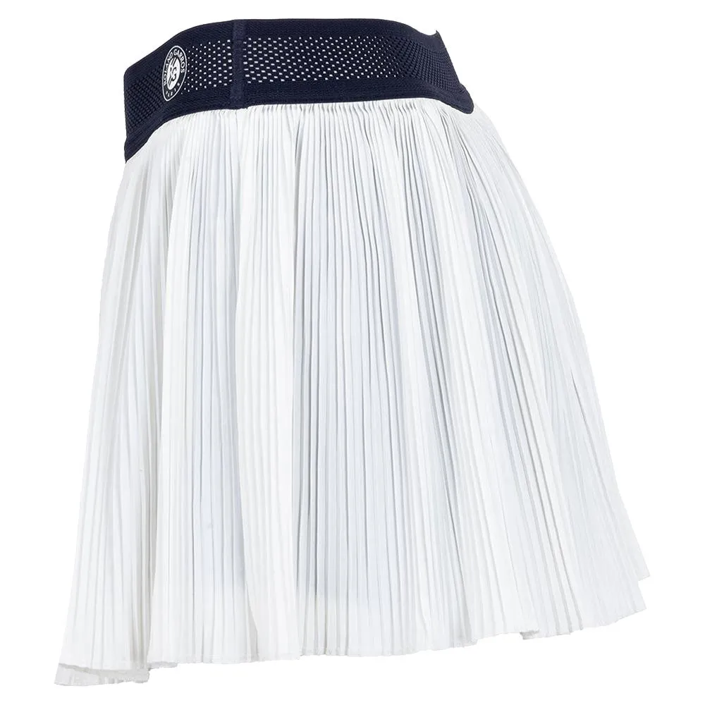 Lacoste Roland Garros White Womens Tennis Skirt