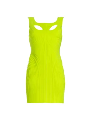 Lime Thermo Impressed Dress