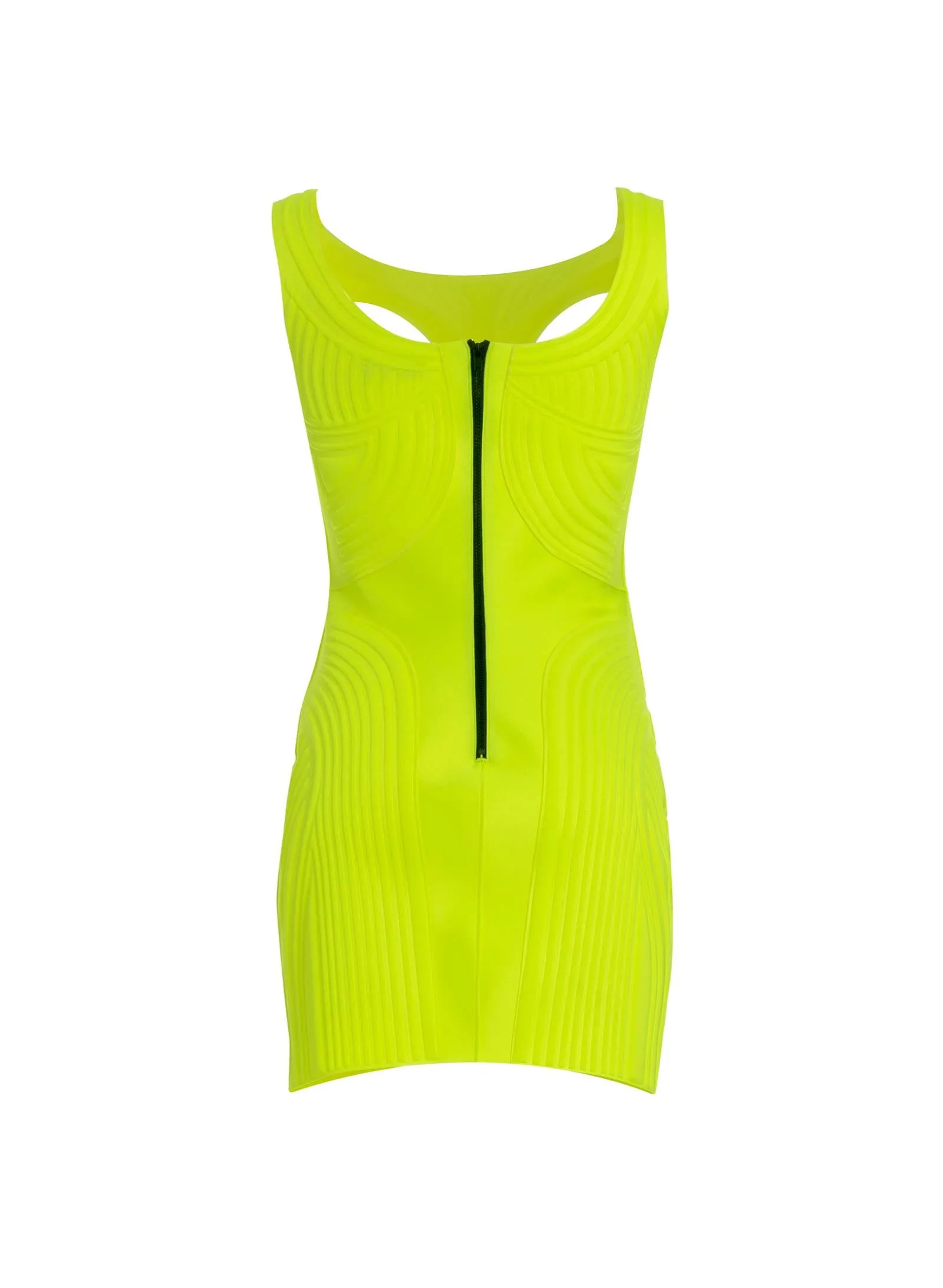 Lime Thermo Impressed Dress