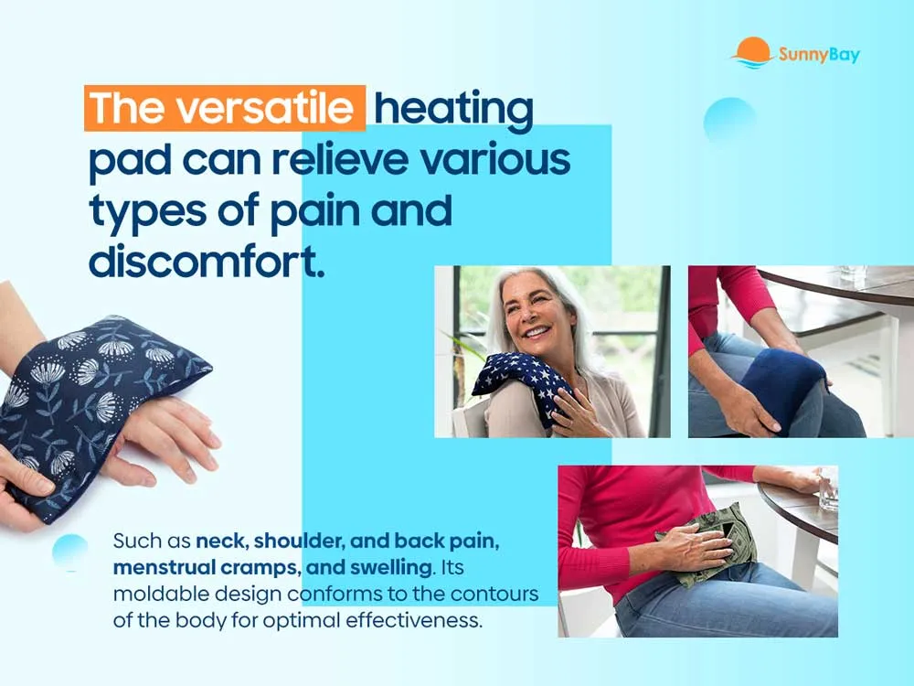 Limited Edition - Small Heating Pad Microwavable - Moist Hot Compress (Grey Flowers)
