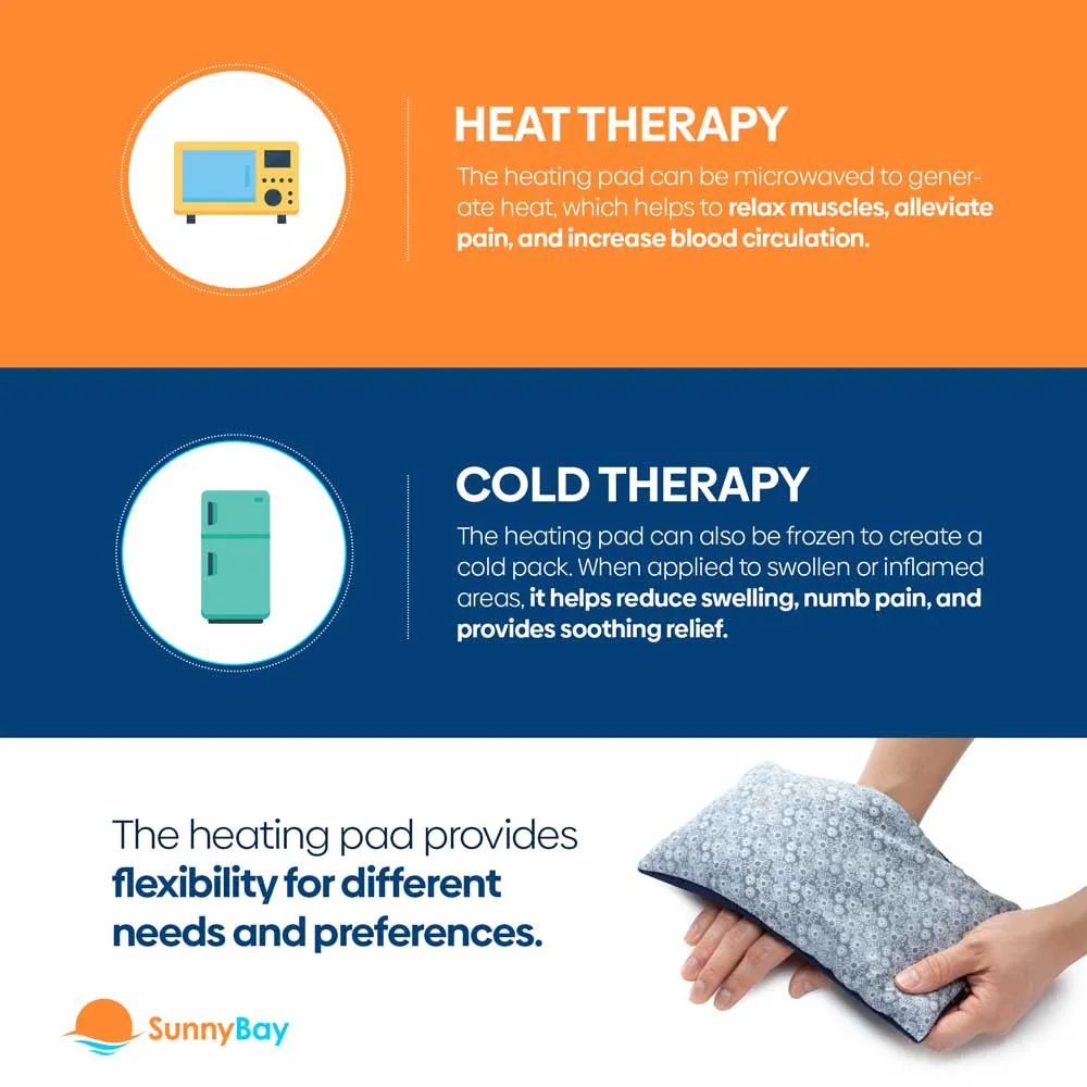 Limited Edition - Small Heating Pad Microwavable - Moist Hot Compress (Purple Waves)