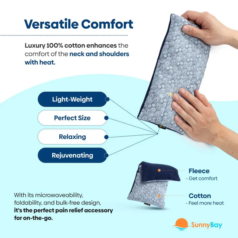 Limited Edition - Small Heating Pad Microwavable - Moist Hot Compress (Purple Waves)