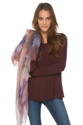 Luxury Scarf Wrap, Horizon Scarf in cashmere blend