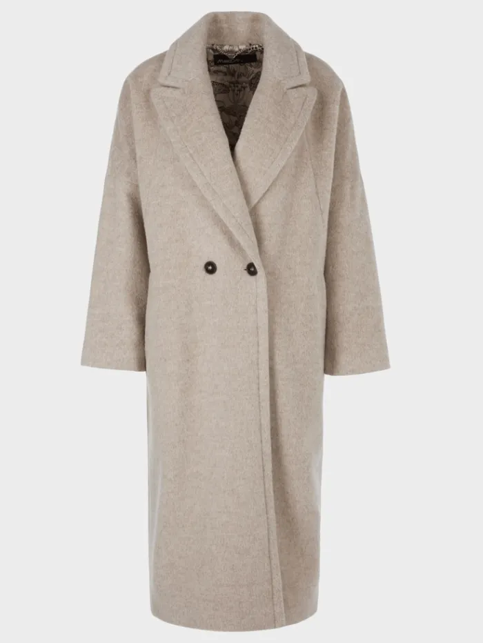 Marc Cain Collections Wool Coat With Kimono Sleeves VC 11.27 W84 COL 178