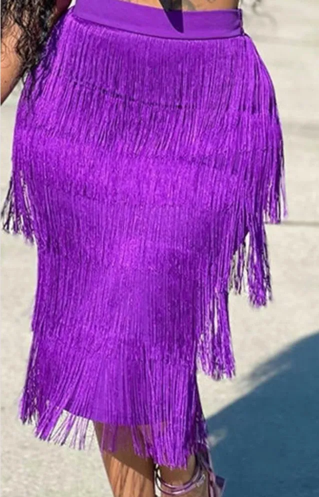 MARDI GRAS Tassel Jazzy Lynn skirt